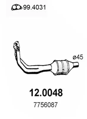 Catalizador Fiat PANDA · Lancia Y10