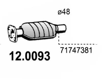 Catalizador Fiat SEDICI · Suzuki SX4