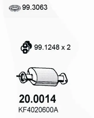 Catalizador Mazda 323 F V
