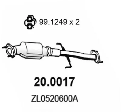 Catalizador Mazda 323 S VI Saloon · Mazda 323 F VI Hatchback