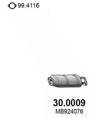 Catalizador Mitsubishi COLT IV · Mitsubishi LANCER IV · Mitsubishi LANCER V