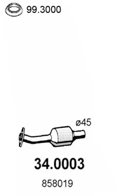 Catalizador Opel CORSA B · Opel TIGRA · Vauxhall CORSA Mk I