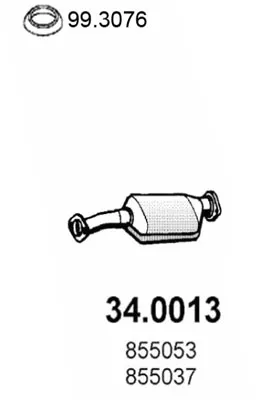 Catalizador Opel ASTRA F Saloon · Opel ASTRA F Hatchback · Opel ASTRA F Estate