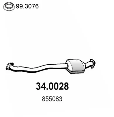 Catalizador Opel CALIBRA A · Opel VECTRA A · Opel VECTRA A Hatchback