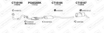 Sistema de gases de escape Citroën BERLINGO / BERLINGO FIRST Box Body/MPV · Citroën BERLINGO / BERLINGO FIRST MPV
