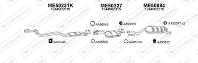 Sistema de gases de escape Mercedes-Benz 124 Saloon · Mercedes-Benz E-CLASS · Mercedes-Benz C-CLASS T-Model