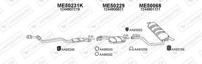 Sistema de gases de escape Mercedes-Benz 124 T-Model
