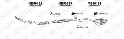 Sistema de gases de escape Mercedes-Benz C-CLASS