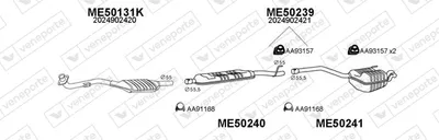 Sistema de gases de escape Mercedes-Benz C-CLASS · Mercedes-Benz C-CLASS T-Model