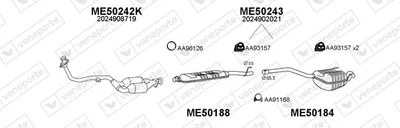 Sistema de gases de escape Mercedes-Benz C-CLASS