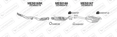Sistema de gases de escape Mercedes-Benz C-CLASS