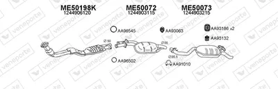 Sistema de gases de escape Mercedes-Benz E-CLASS