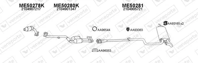 Sistema de gases de escape Mercedes-Benz E-CLASS T-Model
