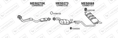 Sistema de gases de escape Mercedes-Benz E-CLASS T-Model