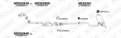 Sistema de gases de escape Mercedes-Benz E-CLASS T-Model