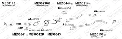 Sistema de gases de escape Mercedes-Benz SPRINTER 4-t Van · Mercedes-Benz SPRINTER 4-t Platform/Chassis