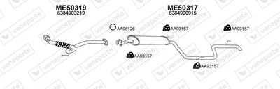 Sistema de gases de escape Mercedes-Benz VITO Bus · Mercedes-Benz VITO Van