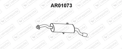 Silenciador posterior Alfa Romeo 164