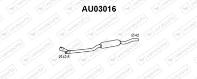 Presilenciador Audi 80 B1 Saloon · Vw PASSAT B1