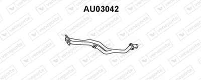 Tubo de escape Audi 80 B2 Saloon · Audi COUPE B2 · Vw PASSAT B2