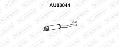 Presilenciador Audi 80 B2 Saloon · Audi COUPE B2