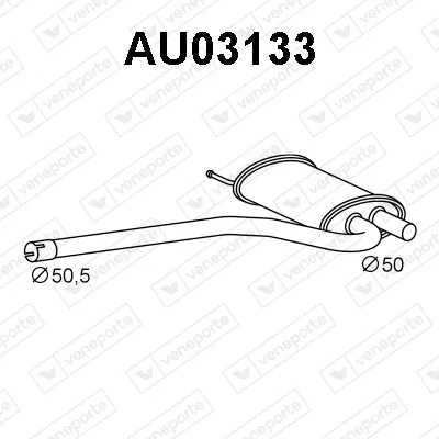 silenciador del medio Audi A4 B5 · Audi A4 B5 Avant · Audi A4 B6