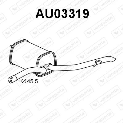 Silenciador posterior Audi A2