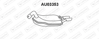 Silenciador posterior Audi COUPE B3