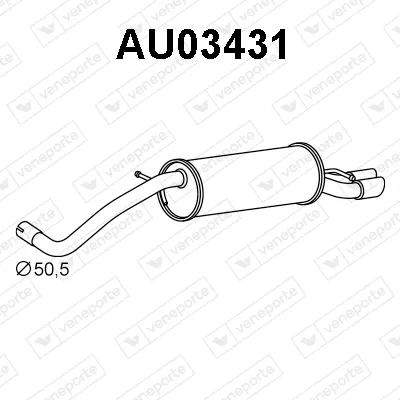 Silenciador posterior Audi A1 · Audi A1 Sportback