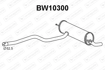 Silenciador posterior Bmw 1