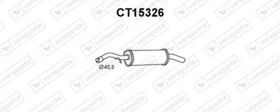Silenciador posterior Citroën C3 I · Citroën C3 Pluriel · Peugeot 1007