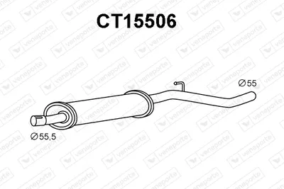 Presilenciador Citroën C8 · Fiat ULYSSE · Lancia PHEDRA