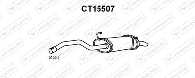 Silenciador posterior Citroën C8 · Fiat ULYSSE · Lancia PHEDRA