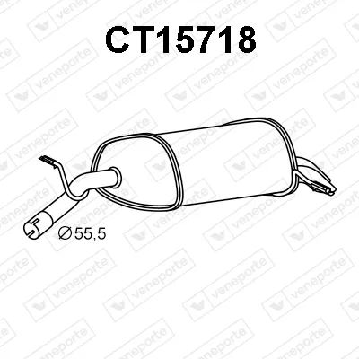 Silenciador posterior Citroën C5 III · Citroën C5 III Break · Peugeot 407