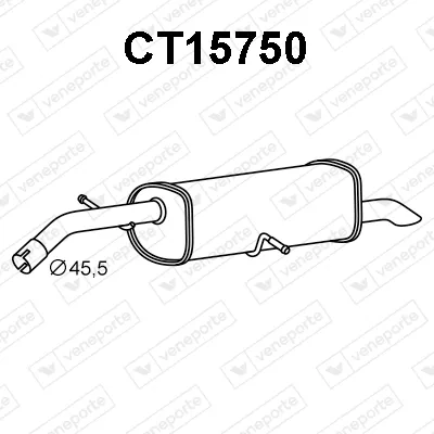 Silenciador posterior Citroën C4 II · Citroën DS4 · Citroën C4 II Hatchback Van