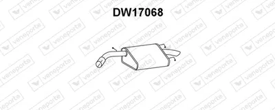 Silenciador posterior Daewoo NUBIRA