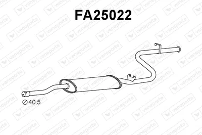 Silenciador posterior Fiat RITMO