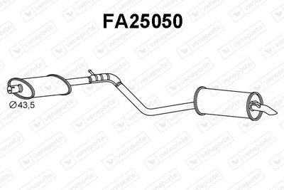 Silenciador posterior Fiat PUNTO