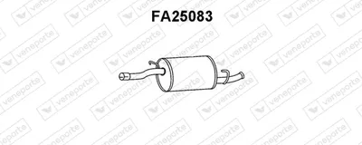 Silenciador posterior Fiat PANDA · Lancia Y10 · Autobianchi Y10