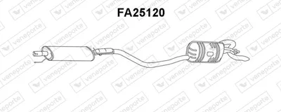 Silenciador posterior Fiat PUNTO