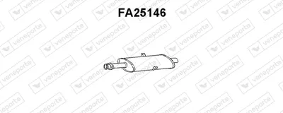silenciador del medio Fiat TIPO