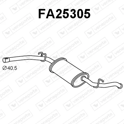 Silenciador posterior Fiat FIORINO Box Body/MPV · Fiat FIORINO Pick up