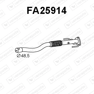 Tubo de escape Alfa Romeo MITO · Fiat GRANDE PUNTO · Fiat GRANDE PUNTO Van