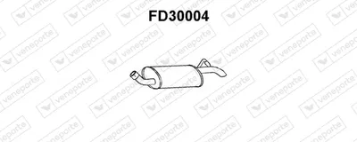 Silenciador posterior Ford FIESTA III