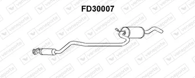 silenciador del medio Ford FIESTA III