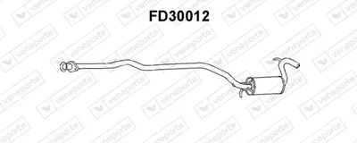 silenciador del medio Ford ESCORT IV · Ford ESCORT IV Turnier · Ford ORION II