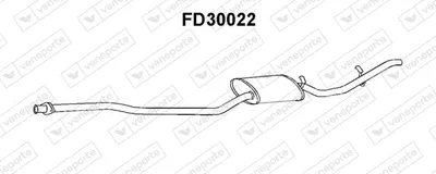 Silenciador posterior Ford FIESTA II · Ford FIESTA Hatchback Van