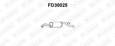 Silenciador posterior Ford ESCORT V · Ford ESCORT VI