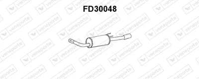 Silenciador posterior Ford SCORPIO II · Ford SCORPIO II Turnier