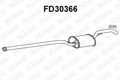 Silenciador posterior Ford C-MAX II · Ford FOCUS III · Ford FOCUS III Saloon